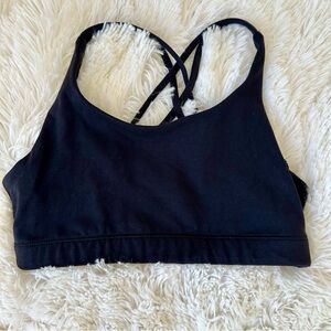 Athleta Girl Black Crossback Strappy Sports Bra Size: 12